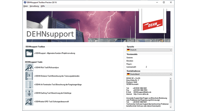 Software DEHNsupport Toolbox